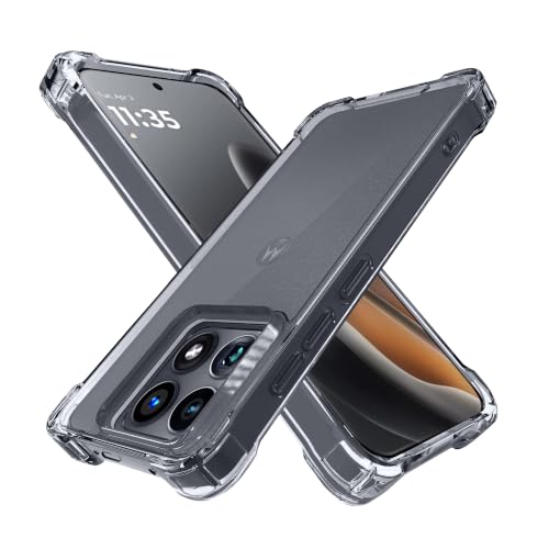 Image of CEDO Cover for Moto Edge 70 Ultra (5G) | Camera Protection Shockproof Bumper-Edge | 360 Degree Protection Acrylic Crystal Clear TPU+PC | Transparent Back Case Backcover (Transparent)