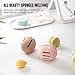 FERYES Makeup Sponge Holder – Shatterproof Eco-Friendly Silicone Beauty Make Up Blender Case for Travel - Pink