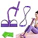 XoeLLe Crunches Pull Rope con Figura 8 Estrattori e Elastici Palestra, Allenatore Addominale, Allenamento a Casa Corda Elastica di Trazione Multifunzione, per Fitness, Dimagrante, Allenamento