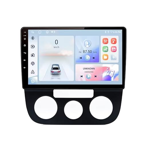 YRCTHEK For Jetta 5 2005-2010 Double Din 9 Inch Android 15 Car Stereo Bluetooth Car Radio Compatible Mobile Phone Mirror Link Steering Wheel Control FM/AM/RDS Backup Camera,4CoreWifi1G+32G