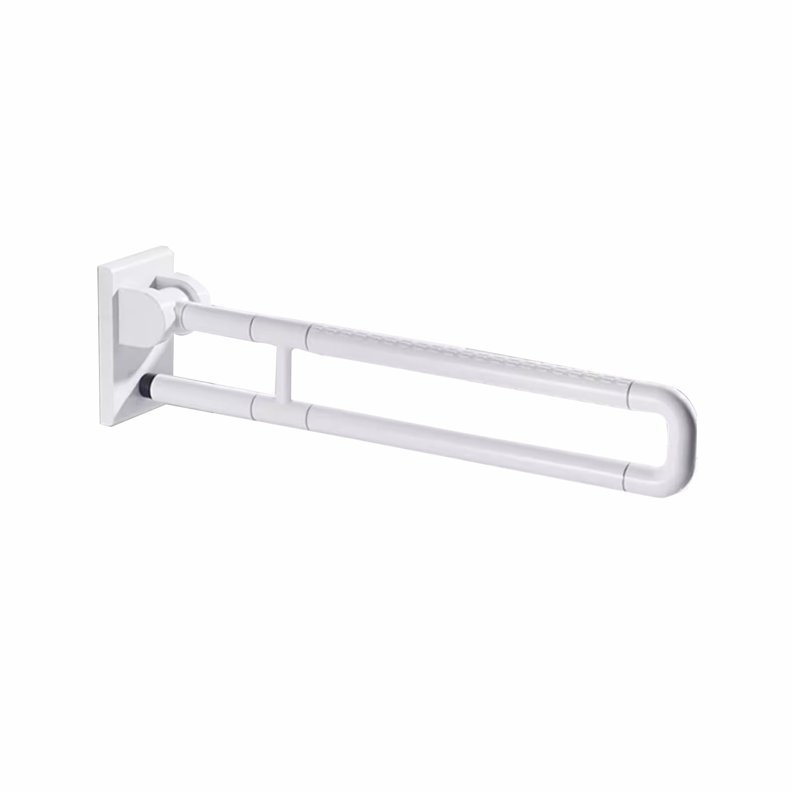 Apoyo Plegables, Agarraderas Baño Para Mayores, Manija de Acero Inoxidable y Nailon, for Personas Mayores y Discapacitadas.(White,60cm/24in)