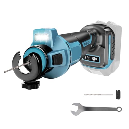 Affleureuse Placo Compatible avec la Batterie Makita 18V, 30000 tr/min Outil de Affleureuse Sans Fil Plâtre Balais pour Couper le Bois, Cloisons Sèches,...