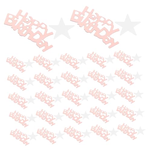 Healifty Confeti para Fiesta de Cumpleaños Bolsa de Plástico Rosa Dorado para Decoración de Mesa Añade Festivo y Fácil de Esparcir Celebraciones