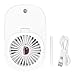 Przenośny wentylator zamgławiający, składany wentylator elektryczny 90 stopni, przenośny elektryczny wentylator nawilżający 2 w 1, wentylator o niskim poziomie decybeli do domowego biura(white)