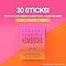SUNMANC Kombucha 30 packets, Sparkling Probiotic Fermented Drink, Convenient Powdered Drink Mix, Tea Powder, Low Calories, Sugar 0g, Low Caffeine (Grapefruit)