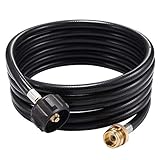 Champs 12 Ft Propane Tank Converter Adapter Hose Assembly, QCC1 / Type1 LP Gas Tank, Bulk Propane Appliances to 20 LB Propane Cylinder Tanks