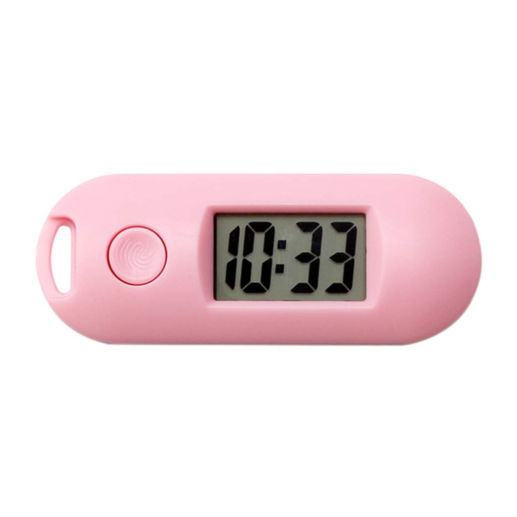 LEXIANG Silent Luminous Mini Portable Digital Electronic Clock Student Exam Study Library Pocket Watch Green Backlight LCD Display