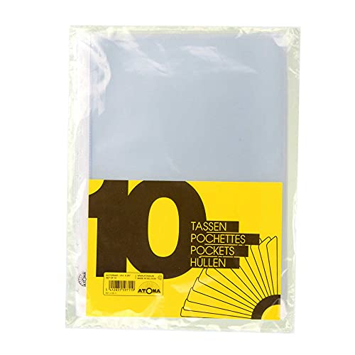 Bolsos perfurados, A4, pacote com 10