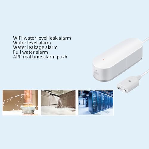 WiFi Water Leak Sensor, Smart Home Leakage Flood Alarm System, Suitable for Kitchen Bathroom and More - Image 3