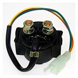 Características: Relé de arranque de motocicleta, hecho de cobre, evita la oxidación y es fácil de encender. Potencia de arranque, reduce la corriente eléctrica del interruptor de arranque.