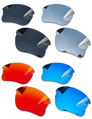 Verres de rechange Oakley Half Jacket XLJ de 63 mm en lot de 4 paires multicolores