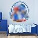 3D Pegatinas 3D Vinilo Decorativo Infantil de Pared 3D Vinilo Pegatinas Decorativas Adhesiva Pared Dormitorio Salón Guardería Habitación Infantiles Niños Bebés 32 *30.6 cm
