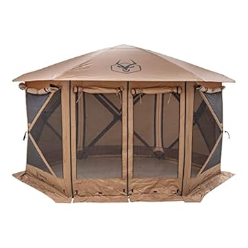 gazelle 6 sided portable gazebo