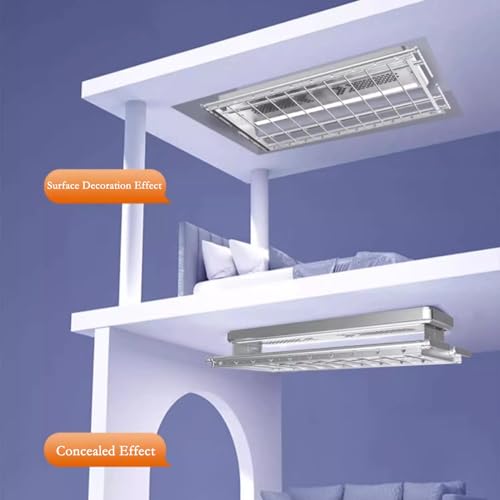 Suszarka sufitowa, na ścianę i sufit, aluminiowa, elektrycznie sterowana suszarka na pranie, na balkon, do gospodarstwa domowego, wbudowana, teleskopowa suszarka na pranie, zdalna