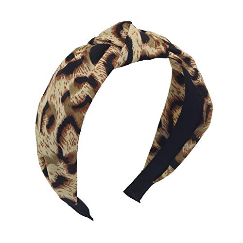Headband Leopard Print Headband for Washing Face Knot Headband Wide Headbands Hair Band Cheetah Hairband Head Band Wrap with Cloth Wrapped Headwear
