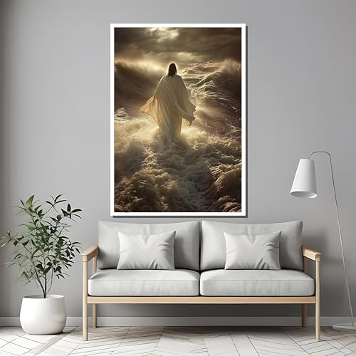 Impression sur toile Jésus et l'eau affiches décoration murale