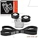 A-Premium Engine Serpentine Belt Drive Kit with Tensioner Compatible with Jeep KJ Series 2002-2006 Liberty 3.7L