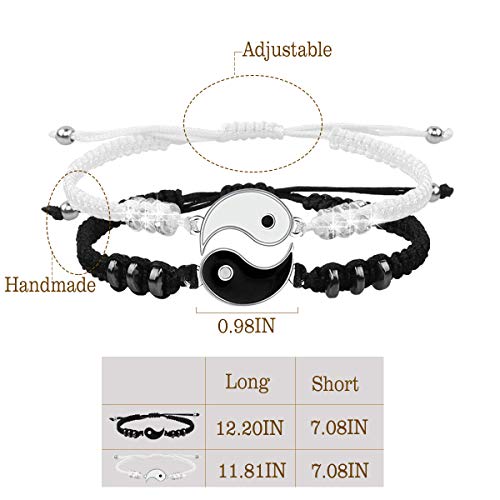 Best Friend Bracelets for 2 matching Bracelets, Bff Bracelets for 2 Yin Yang Friendship Bracelets for men women2