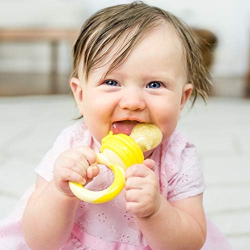 Amazon 離乳食フィーダー 赤ちゃん用 フルーツ おしゃぶり 食事用 果物 野菜 ピーチピンク レモネードイエロー Naturebondネイチャーボンド おしゃぶり ベビー マタニティ 通販