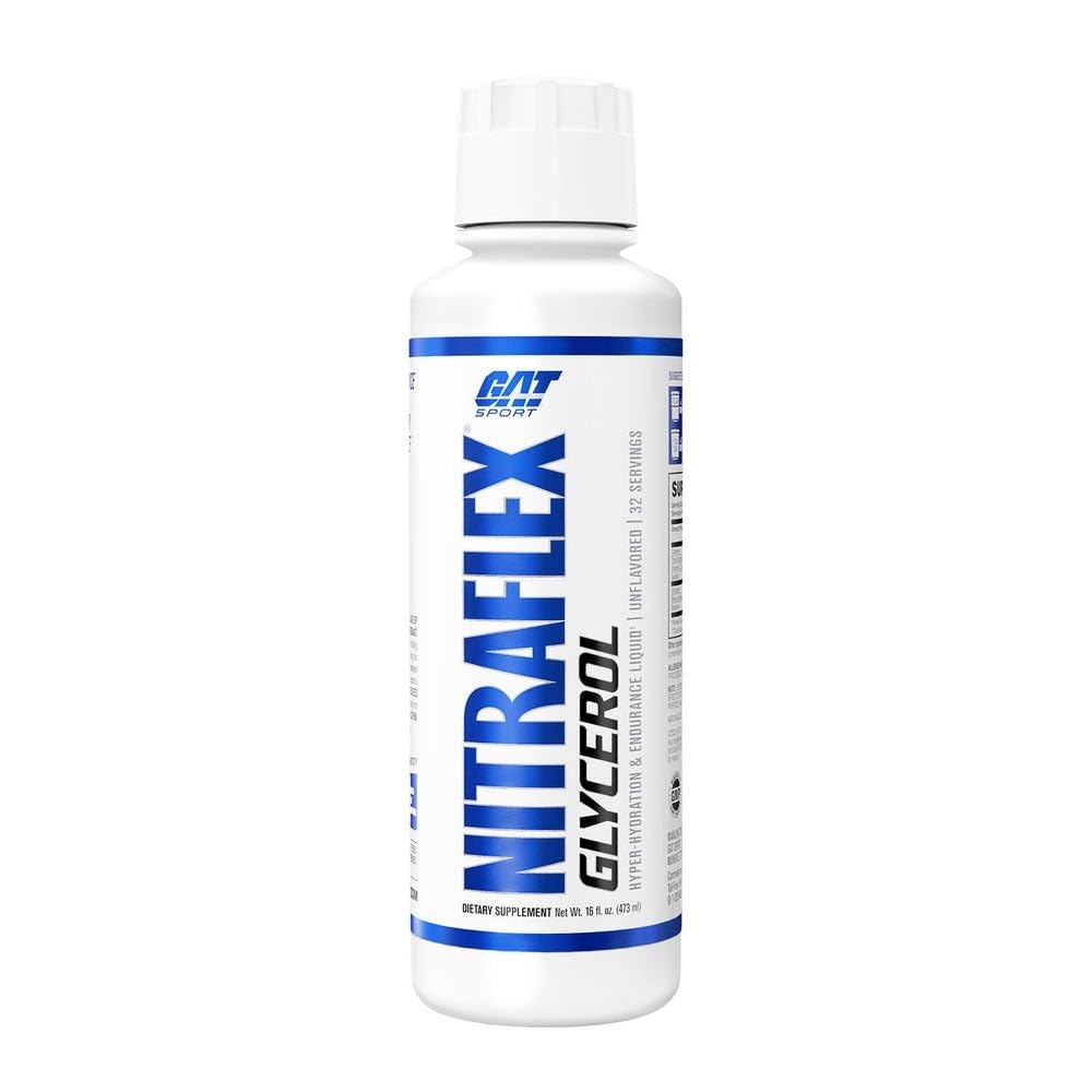 GAT SPORT NITRAFLEX Glycerol, Unflavored, 16 fl. oz. (16 Servings) Unflavored 1 Pound (Pack of 1)