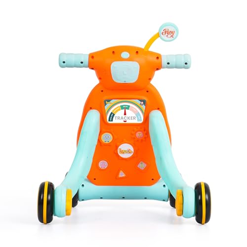 Image of Luusa Pro Kids Tiny Steps Baby Walker | Toddler Walker with Lights, Music, and Ball Game | 2-in-1 Interactive Activity Walker Reda | Proudly Made in India