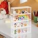 JOYMOMO Clear Display Case 4 Layer Mini Action Storage Box Cabinet Organizer for Mini Toys(Mini Toys are Not Included)
