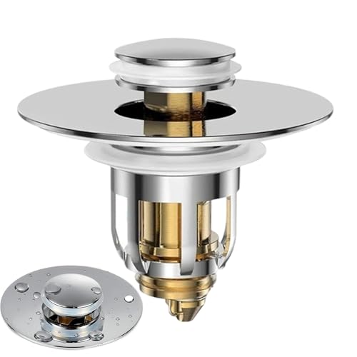 Tapón de desagüe – colador antiobstrucción a prueba de olores | Tapón universal para fregadero de cocina, para baño, ducha, pelo, comida, eliminación de residuos, hogar, restaurante, hotel