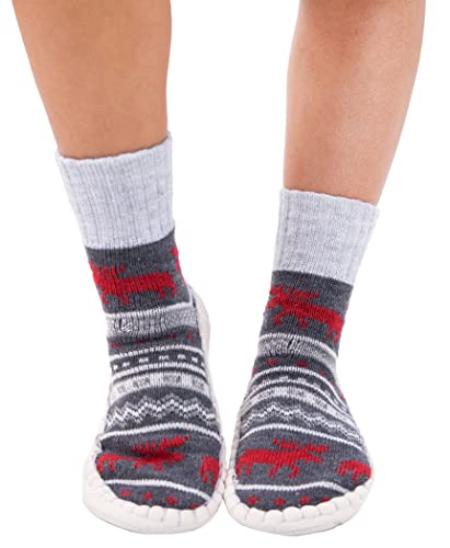 Lazy One Knitted Slippers, Cozy Slipper Socks for Women and Men2