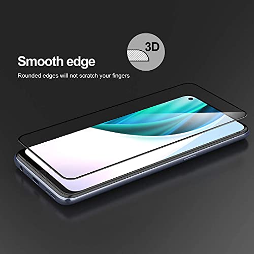Image of ZARALA Tempered Glass Screen Protector Compatible for (Black) with Edge to Edge Coverage and Easy Installation kit (Oneplus 9)