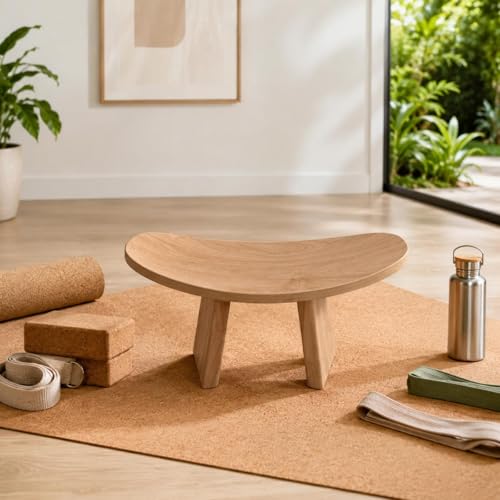 Tabouret assis à genoux contre le mal de dos petit modèle bois Gralara