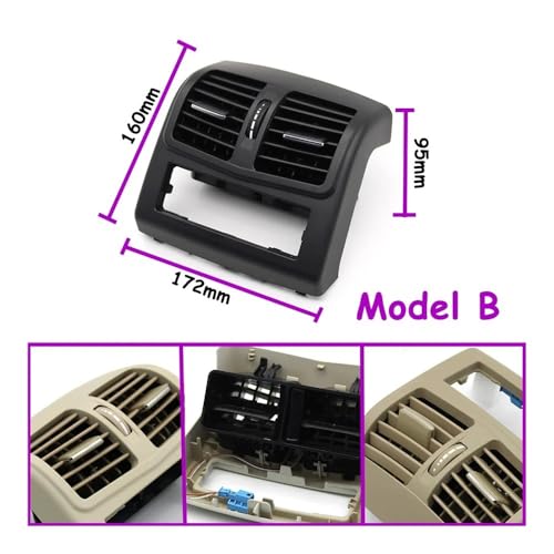 Rejilla ventilación aire acondicionado trasero W212 para Clase E E220 E320 E450 172mm 7