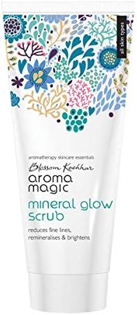 Aroma Magic Mineral Glow Scrub | Exfoliates, reduces fine lines, brightens & boosts hydration| With beeswax, vegetable glycerine, lavender, tea tree & rose essential oils| All Skin Type- 100ml