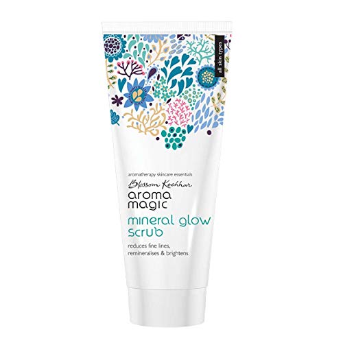 Aroma Magic Mineral Glow Face Scrub | Dead Skin Exfoliator | Deep Moisturizing Facial Scrub | Provides Soft, Supple & Hydrated Skin | 6.76 Fl Oz (200ml)