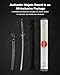 Handmade Sword - Samurai Katana Sword, Functional, Hand Forged, 1045 Carbon Steel, Heat Tempered, Full Tang, Sharp, Japanese Warrior Tsuba, Bendable Blade, Black Wooden Scabbard, Sword Certificate