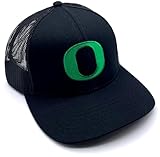 Oregon Classic Mesh Trucker MVP Baseball Hat Black/Green Adjustable Structured Primary Team Logo Snapback Embroidered Sports Ball Cap