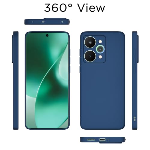 Image of Outlouders Back Cover for Realme 15 Pro 5G | Camera Protection | Durable Soft Matte Silicone Bumper Case (Blue)