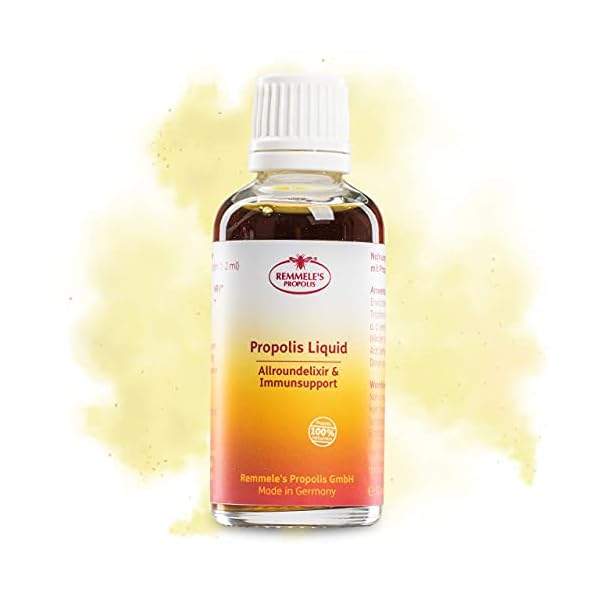 Remmele’s Propolis Tropfen mit Alkohol 30ml, hochwirksame Propolis Tinktur 20%, wasserlösliches Propolis Extrakt…