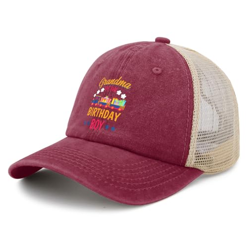 Birthday Boy Grandma of The Birthday Boy Railroad Train Baseball Hats Garde Cap2