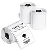 Phomemo 3 rollen M110 label, multifunctioneel zelfklevend thermisch label voor Phomemo M110/M200/M120/M220/M221 labelmaker, 50 x 80 mm, 100 etiketten/ rol, 3 rollen multifunctionele etiketten