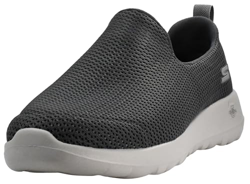 Skechers mens Go Max-athletic Air Mesh Slip on Walking Shoe, Charcoal, 13 X-Wide US