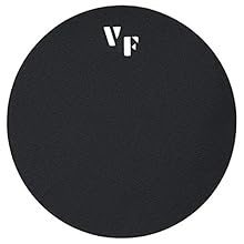 Versatile pads can be used as drum mutes or flappy practice pads 10in diameter Non-slip pure rubber Black