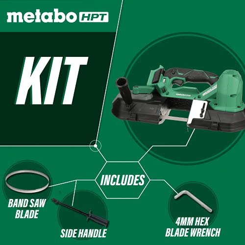 Metabo Hpt 18V Multivolt™ Cordless Band Saw | Tool Only - No Battery | Brushless Motor | 3-1/4-Inch Cut Capacity | Lifetime Tool Warranty | Cb18Dblq4 #TOP1