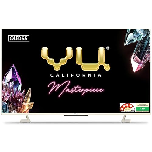Image of Vu 139cm (55 inches) Masterpiece Series 4K QLED TV 55QMP-24 (Armani Gold)