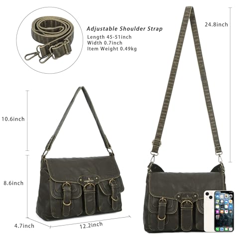 Image of Angel Kiss Purses and Handbags for Women,Vegan Leather Hobo Purses Crossbody Hobo Bag Tote Satchel Handbags