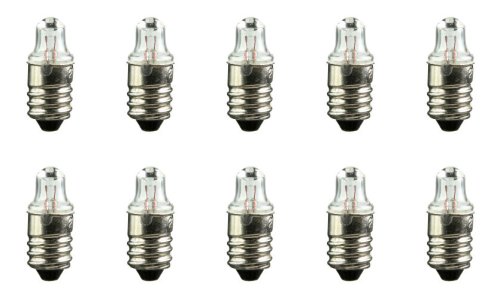 CEC Industries E10 Base Bulbs, TL-3 Shape, 1.2V, 0.264W, Box of 10