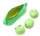 Peas in a Pod Plush- Peas, Pea pod, Stuffed Plush Peas in a pod, personalized