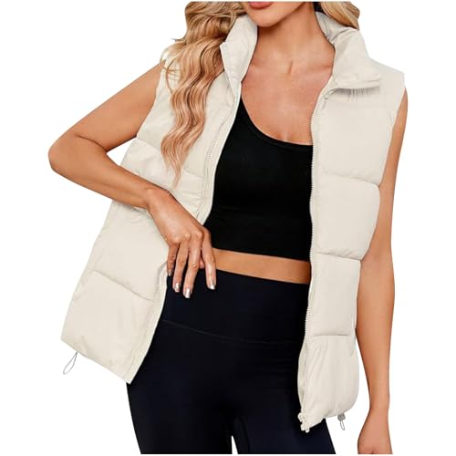 Chaleco acolchado para mujer largo ideal para paseos de invierno casuales