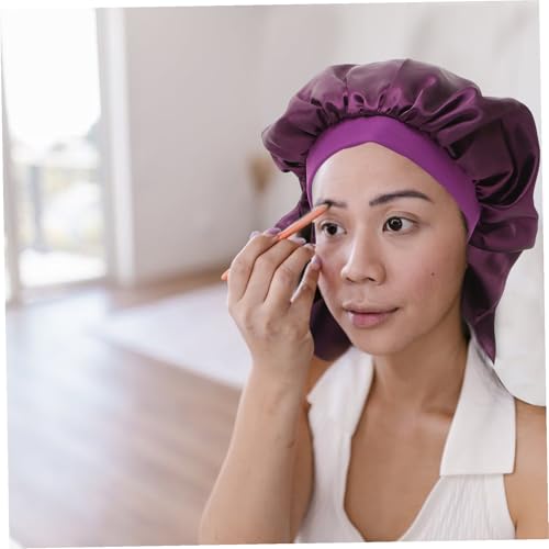Bonnet de nuit satin de qualité supérieure pour cheveux longs OUNONA - 7