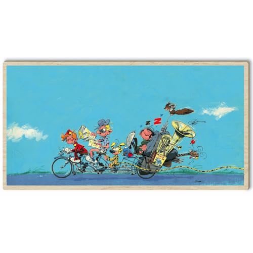 Tableau de collection Akimoff Spirou & Fantasio 2025 : art mural BD de collection