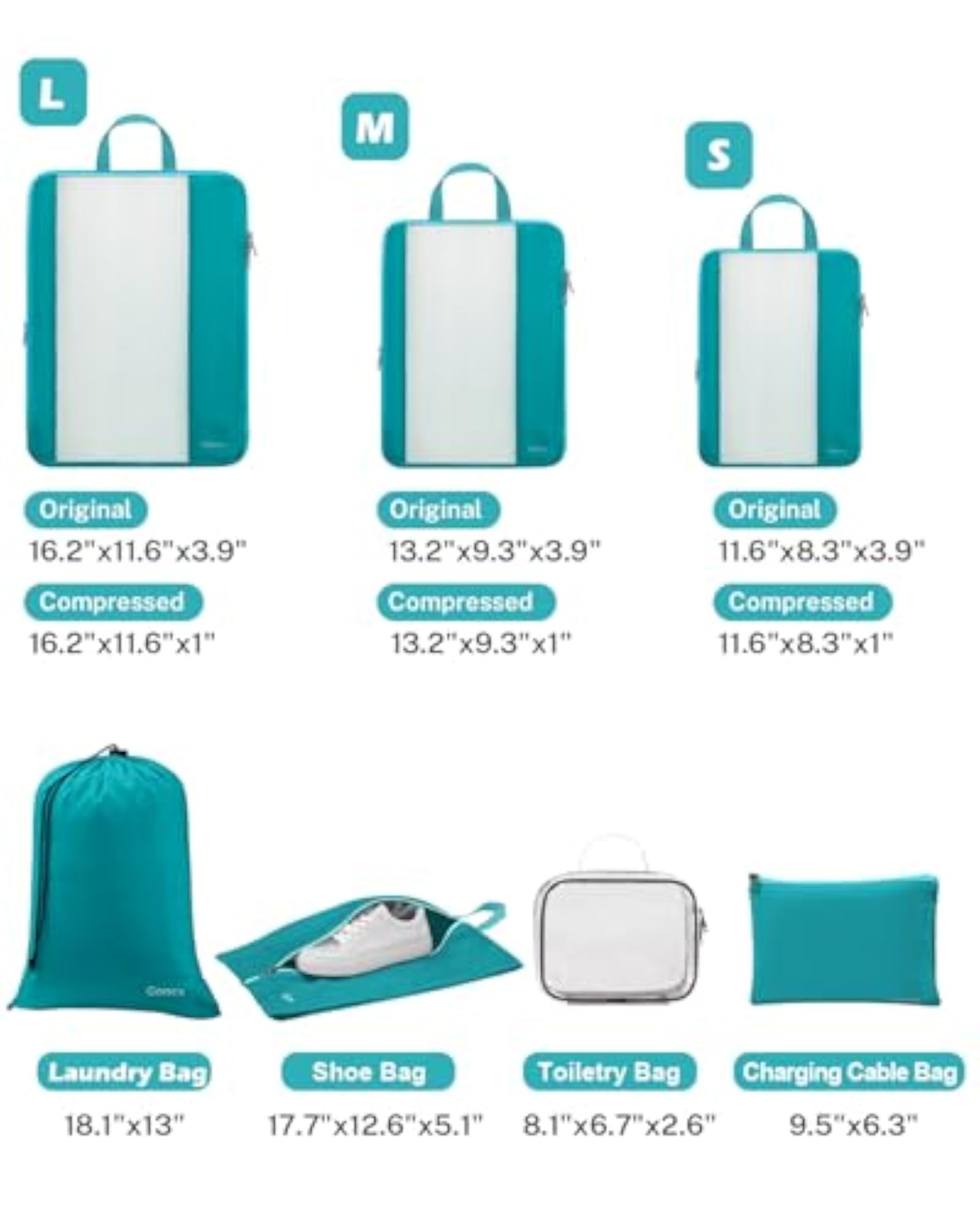 Compression Packing Cubes for Travel